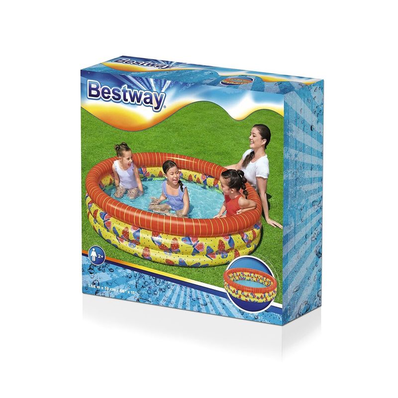 Jucarii, Copii si Bebe - Jucarii si jocuri - Jucarii de exterior - Jucarii pentru plaja si nisip - Piscina Gonflabila pentru Copii Bestway Fluturi 168 x 38 cm - Infinity.ro