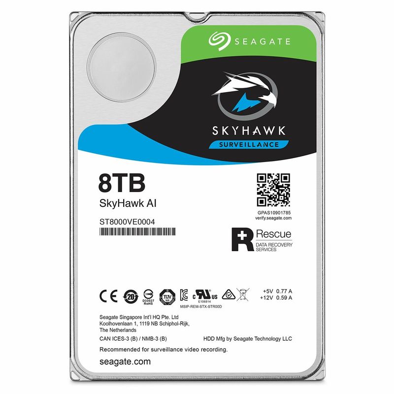 PC, gaming si accesorii - Componente PC - Componente - Solid-State Drive (SSD) - Hard Disk Seagate SkyHawk AI 3,5" 3,5" 8 TB - Infinity.ro