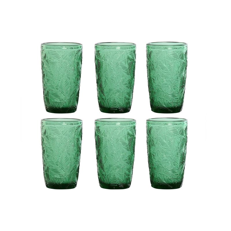 Casa si Gradina - Bucatarie si vesela - Cani si pahare - Pahare - Set de pahare Home ESPRIT Verde Geam Cu descarcare 370 ml - Infinity.ro