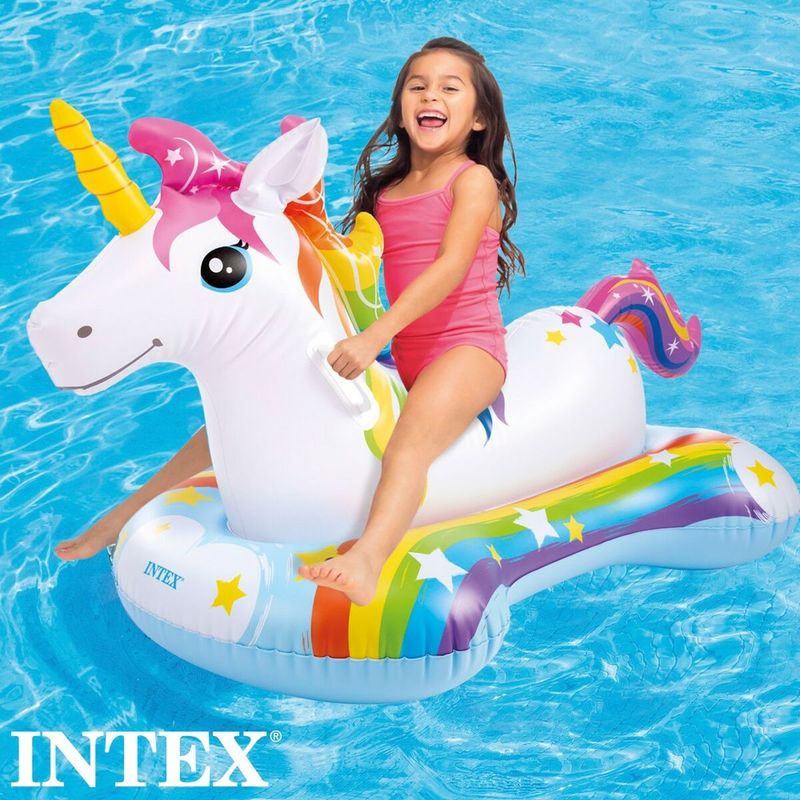 Jucarii, Copii si Bebe - Jucarii si jocuri - Jucarii de exterior - Saltele si mingi pentru plaja - Figurina Gonflabila pentru Piscina Intex Unicorn - Infinity.ro