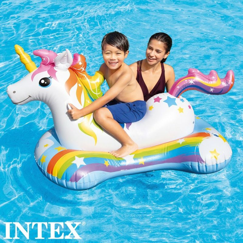 Jucarii, Copii si Bebe - Jucarii si jocuri - Jucarii de exterior - Saltele si mingi pentru plaja - Figurina Gonflabila pentru Piscina Intex Unicorn - Infinity.ro