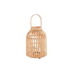 Casa si Gradina - Decoratiuni - Aromaterapie si lumanari - Suporturi lumanari - Suport de Lumanari Home ESPRIT Natural Maro Deschis Bambus Geam 22,5 x 22,5 x 30 cm - Infinity.ro