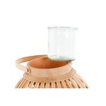 Casa si Gradina - Decoratiuni - Aromaterapie si lumanari - Suporturi lumanari - Suport de Lumanari Home ESPRIT Natural Maro Deschis Bambus Geam 22,5 x 22,5 x 30 cm - Infinity.ro