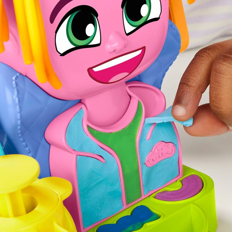 Jucarii, Copii si Bebe - Jucarii si jocuri - Jucarii & jocuri educative - Pasta, lut si nisip modelabil - Joc de Plastilina Hasbro Playdoh Accesorii 6 Vase Coafura - Infinity.ro