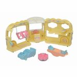 Jucarii, Copii si Bebe - Jucarii si jocuri - Papusi si accesorii - Casute de papusi si mobilier - Accesorii pentru casute de papusi Sylvanian Families 5744 Rainbow Fun Nursery Bus - Infinity.ro