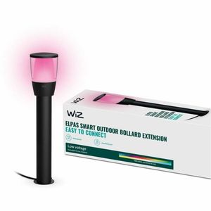 Lampa-tarus solara de gradina Wiz Negru Metal