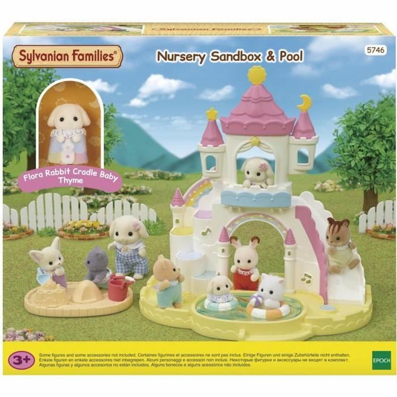 Jucarii, Copii si Bebe - Jucarii si jocuri - Jocuri si puzzle - Jocuri de societate - Set de jucarii Sylvanian Families 5746 Nursery sandbox & Pool Plastic - Infinity.ro
