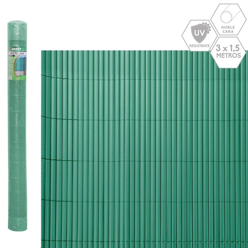 Casa si Gradina - Gradina si terasa - Garduri, panouri si accesorii - Gard pentru gradina Verde PVC 1 x 300 x 150 cm - Infinity.ro