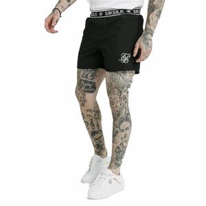 Pantaloni Scurti Sport pentru Barbati SikSilk Standard Negru