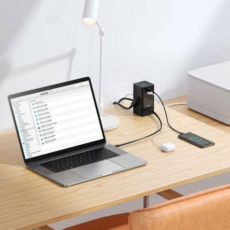 Laptop, Telefoane si Tablete - Laptopuri si accesorii - Accesorii Laptop - Incarcatoare laptop - Statie de andocare/Baza de incarcare Baseus PowerCombo 65 W - Infinity.ro