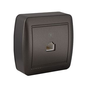 Priza de telefon si ADSL Solera Mural Grafit RJ11