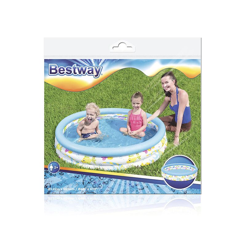 Jucarii, Copii si Bebe - Jucarii si jocuri - Jucarii de exterior - Jucarii pentru plaja si nisip - Piscina Gonflabila pentru Copii Bestway 122 x 25 cm - Infinity.ro