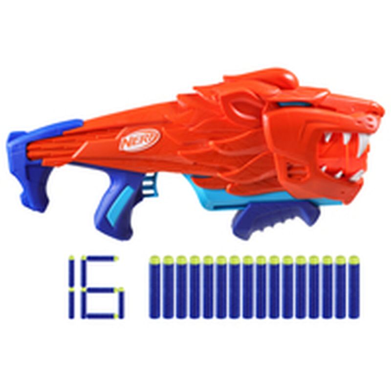 Jucarii, Copii si Bebe - Jucarii si jocuri - Jucarii de rol - Arme de jucarie - Pistol cu Sageti Hasbro  Nerf Lionfury 25 x 45 cm - Infinity.ro