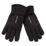 Sport si Outdoor - Echipament Sportiv - Accesorii echipament sportiv - Manusi sport - Manusi schi barbati, warm sport, negru, fermoar, poliester, 1 pereche - Infinity.ro