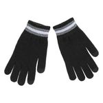 Fashion, accesorii si bijuterii - Barbati - Accesorii barbati - Manusi barbati - Manusi touchscreen barbati, tricotate, dungi gri, negru, 1 pereche - Infinity.ro