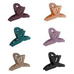 Fashion, accesorii si bijuterii - Femei - Accesorii femei - Accesorii pentru par femei - Set clame par, model bucla, multicolor, 4.5cm, 6 bucati - Infinity.ro