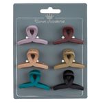Fashion, accesorii si bijuterii - Femei - Accesorii femei - Accesorii pentru par femei - Set clame par, model bucla, multicolor, 4.5cm, 6 bucati - Infinity.ro
