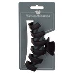 Fashion, accesorii si bijuterii - Femei - Accesorii femei - Accesorii pentru par femei - Clama par, model zigzag, plastic, negru, 11cm - Infinity.ro