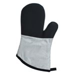 Casa si Gradina - Textile si covoare - Textile bucatarie - Manusi bucatarie - Manusa bucatarie grill, neoprene, doua fete, culoare negru argintiu, dimensiuni 17 x 33cm - Infinity.ro