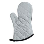 Casa si Gradina - Textile si covoare - Textile bucatarie - Manusi bucatarie - Manusa bucatarie grill, neoprene, doua fete, culoare negru argintiu, dimensiuni 17 x 33cm - Infinity.ro