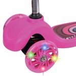 Sport si Outdoor - Role, trotinete si skateboard - Trotinete copii - Trotineta copii, 3 roti, led, frana spate, reglabila, fucsia - Infinity.ro