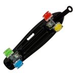 Sport si Outdoor/Role, trotinete si skateboard/Placi de rulat/Skateboard - Skateboard pennyboard, model multicolor, maner de transport, led, 56 x 14cm, cadru aluminiu - Infinity.ro
