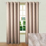 Casa si Gradina - Textile si covoare - Perdele si draperii - Perdele - Perdea decorativa, taupe shiny, semitransparenta, inele metalice, poliester, dimensiuni 140x 250cm - Infinity.ro