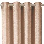 Casa si Gradina - Textile si covoare - Perdele si draperii - Perdele - Perdea decorativa, taupe shiny, semitransparenta, inele metalice, poliester, dimensiuni 140x 250cm - Infinity.ro