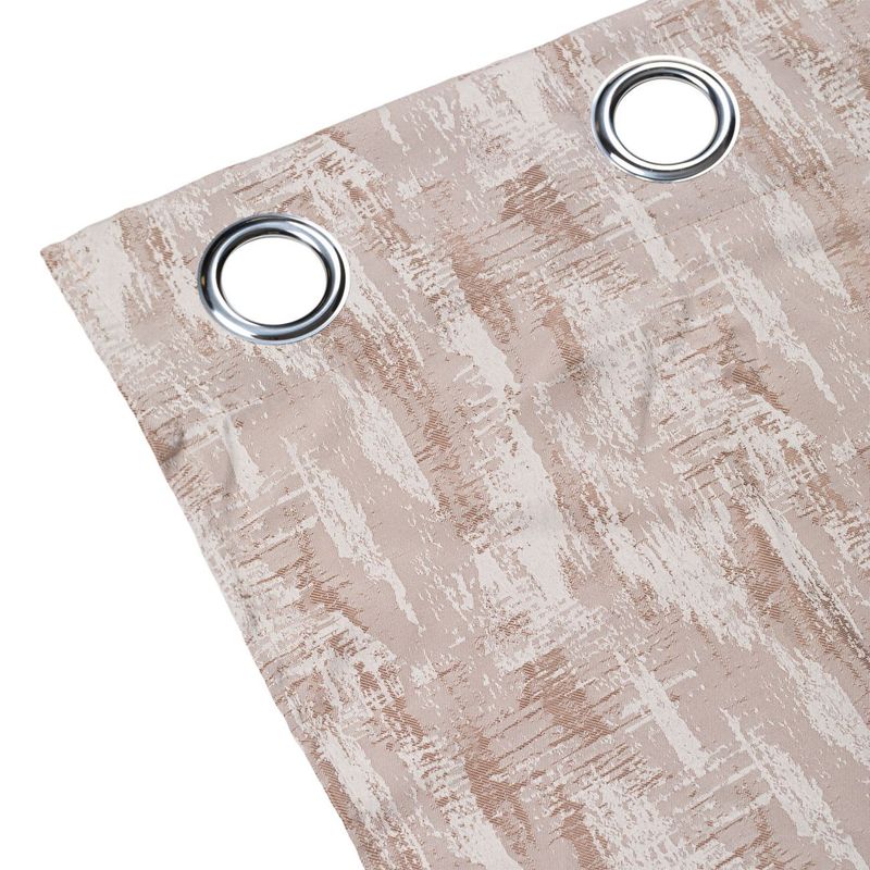 Casa si Gradina - Textile si covoare - Perdele si draperii - Perdele - Perdea decorativa, taupe shiny, semitransparenta, inele metalice, poliester, dimensiuni 140x 250cm - Infinity.ro