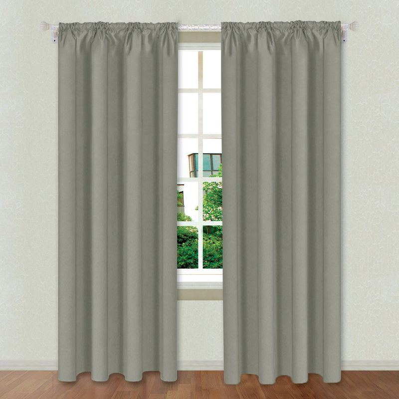 Casa si Gradina - Textile si covoare - Perdele si draperii - Draperii - Draperie decorativa, model gri, dimensiuni 140x 260cm, poliester - Infinity.ro