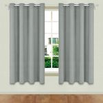Casa si Gradina - Textile si covoare - Perdele si draperii - Draperii - Draperie fereastra, model gri, dimensiuni 140x 140cm, inele 4cm, material poliester - Infinity.ro