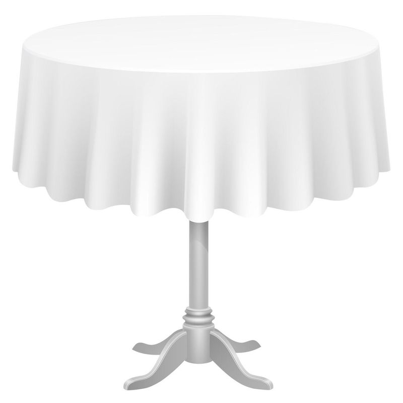 Casa si Gradina - Textile si covoare - Textile bucatarie - Fete de masa - Fata de masa unica folosinta, model rotund, diametru 213 cm, plastic, alb - Infinity.ro