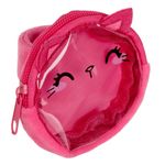 Fashion, accesorii si bijuterii - Copii - Accesorii copii - Bijuterii si ceasuri copii - Bratara copii, slap, model pisica, culoare lila si fucsia, poliester, 9cm - Infinity.ro