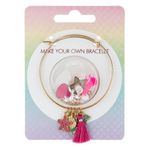 Fashion, accesorii si bijuterii - Copii - Accesorii copii - Bijuterii si ceasuri copii - Bratara diy pentru copii, aurie, set 12 pandantive multicolor - Infinity.ro