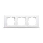 Casa si Gradina - Electrice - Accesorii electrice - Accesorii prize si intrerupatoare - Rama 3 Posturi alb Ovivo Mina - Infinity.ro