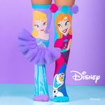 Fashion, accesorii si bijuterii/Copii/Lenjerie si pijamale copii/Sosete si dresuri copii - Sosete lungi colorate Madmia pentru fete fantasy Elsa & Anna 3-5 ani - Infinity.ro