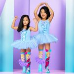 Fashion, accesorii si bijuterii/Copii/Lenjerie si pijamale copii/Sosete si dresuri copii - Sosete lungi colorate Madmia pentru fete fantasy Elsa & Anna 3-5 ani - Infinity.ro