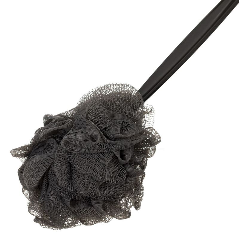 Ingrijire personala si Cosmetice - Ingrijire personala - Ingrijire corp - Bureti de baie - Burete de baie cu maner, negru, 39cm - Infinity.ro