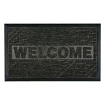 Casa si Gradina - Textile si covoare - Covoare - Covorase intrare - Covoras usa, model welcome, culoare negru, 75 x 45cm, cauciuc-mocheta - Infinity.ro