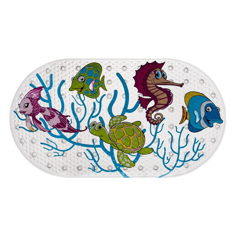 Casa si Gradina - Textile si covoare - Covoare - Covorase baie - Covoras baie antiderapant, multicolor, 69 x 38.5 cm, pvc - Infinity.ro