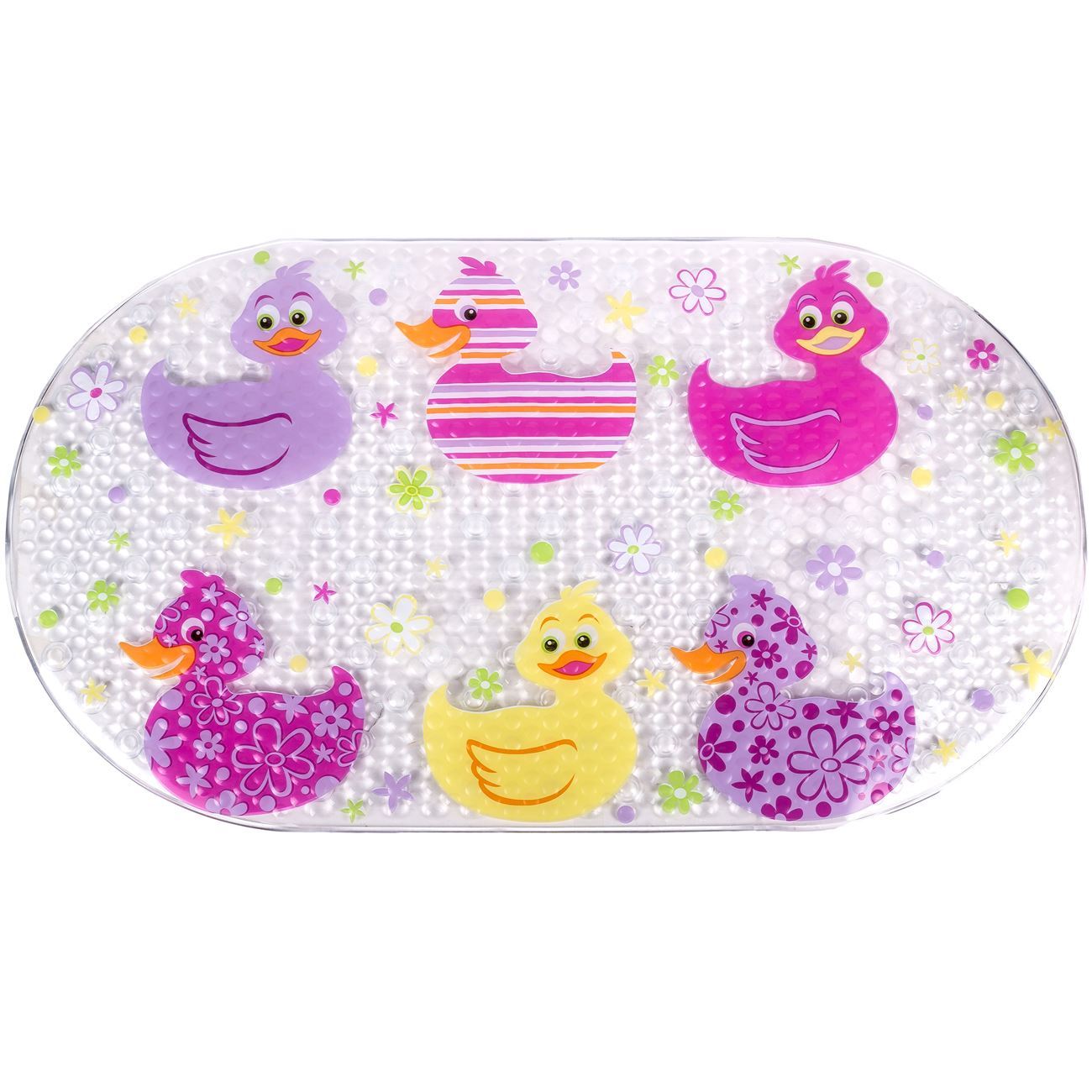 Covoras baie, model ratuste, antiderapant, dimensiuni 69 x 38 cm, multicolor