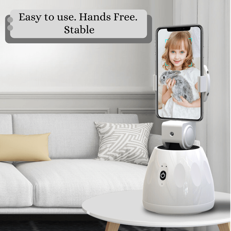 Laptop, Telefoane si Tablete - Telefoane mobile si accesorii - Accesorii Telefoane - Suport si docking telefoane - Stabilizator pentru Smartphone Versatyx, Rotire 360°, Urmarire AI, Gimbal Smart Shooting pentru streaming, Bluetooth - Infinity.ro