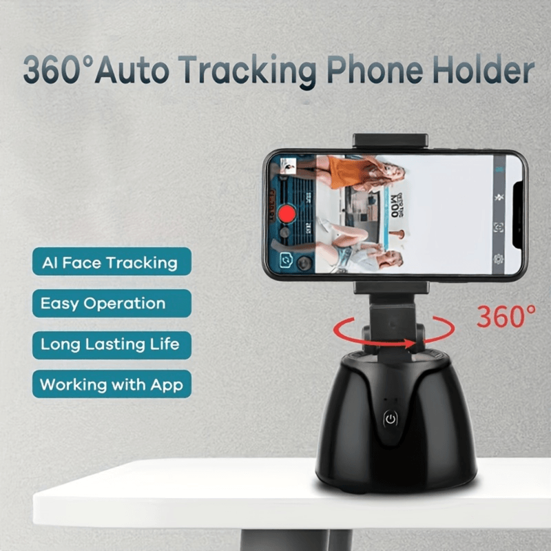 Laptop, Telefoane si Tablete - Telefoane mobile si accesorii - Accesorii Telefoane - Suport si docking telefoane - Stabilizator pentru Smartphone Versatyx, Rotire 360°, Urmarire AI, Gimbal Smart Shooting pentru streaming, Bluetooth, - Infinity.ro