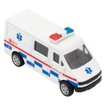 Jucarii, Copii si Bebe - Jucarii si jocuri - Vehicule si jucarii cu telecomanda - Masinute - Jucarie auto ambulanta, albastru si rosu, metal, scara 1:43, miscare in spate, pentru baieti - Infinity.ro