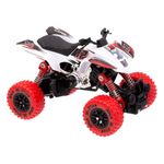 Jucarii, Copii si Bebe - Jucarii si jocuri - Vehicule si jucarii cu telecomanda - Masinute - Atv jucarie, model 1:32, sunet si lumini, metal, baterii incluse, alb-rosu, 15 x 9.5 x 9cm, 3+ ani - Infinity.ro