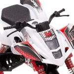 Jucarii, Copii si Bebe - Jucarii si jocuri - Vehicule si jucarii cu telecomanda - Masinute - Atv jucarie, model 1:32, sunet si lumini, metal, baterii incluse, alb-rosu, 15 x 9.5 x 9cm, 3+ ani - Infinity.ro