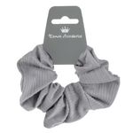 Fashion, accesorii si bijuterii - Femei - Accesorii femei - Accesorii pentru par femei - Elastic par, femei, catifea ribbed, culoare gri - Infinity.ro