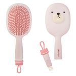 Ingrijire personala si Cosmetice - Ingrijire personala - Ingrijire par - Perii de par si piepteni - Perie par ovala, model animal, perie de curatat, plastic roz, 25 cm - Infinity.ro