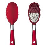 Ingrijire personala si Cosmetice - Ingrijire personala - Ingrijire par - Perii de par si piepteni - Perie par, ovala, plastic, rosu, antiderapant - Infinity.ro