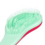 Ingrijire personala si Cosmetice - Ingrijire personala - Ingrijire par - Perii de par si piepteni - Perie descalcit, model cu maner ergonomic, culoare rosu verde, dimensiune 17cm - Infinity.ro